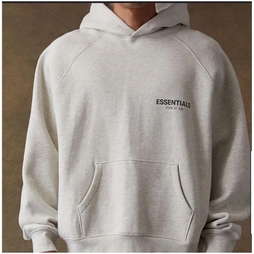 Fear of God Essentials Light‎ Oatmeal Hoodie Sweatshirt XL
